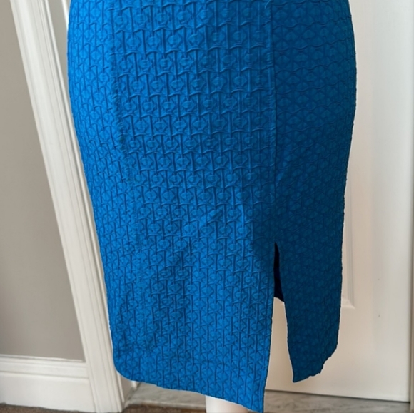 🆕 Nanette Lepore Rum Sizzling Sheath Midi Dress. Textured Fabric. NWOT - Picture 6 of 16